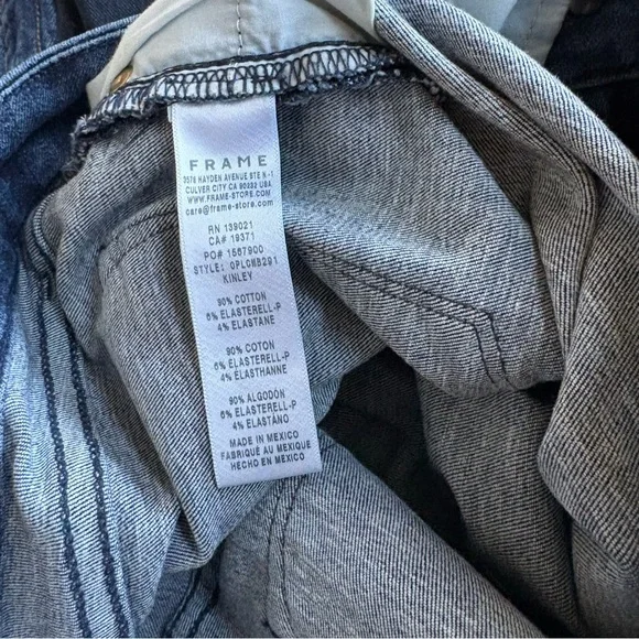 Frame Denim Blue Cropped Jeans - Picture 12 of 12